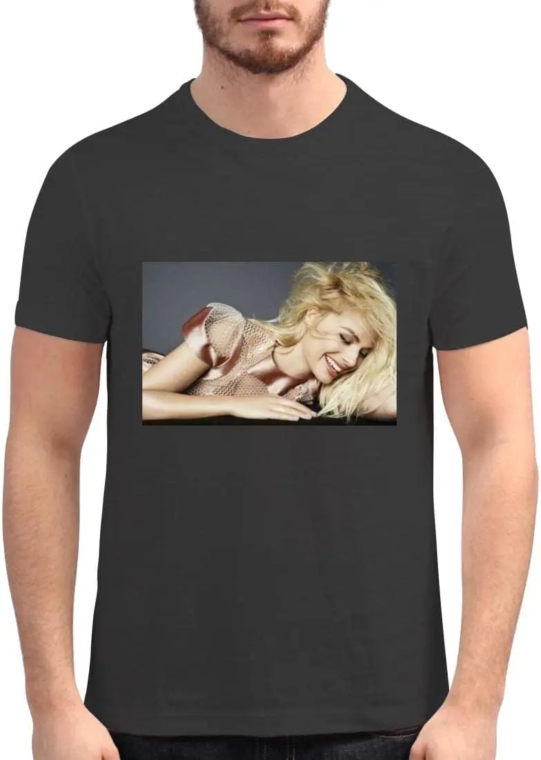 Harding Industries Margot Robbie - Men's Soft Graphic T-Shirt PDI #PIDP352228