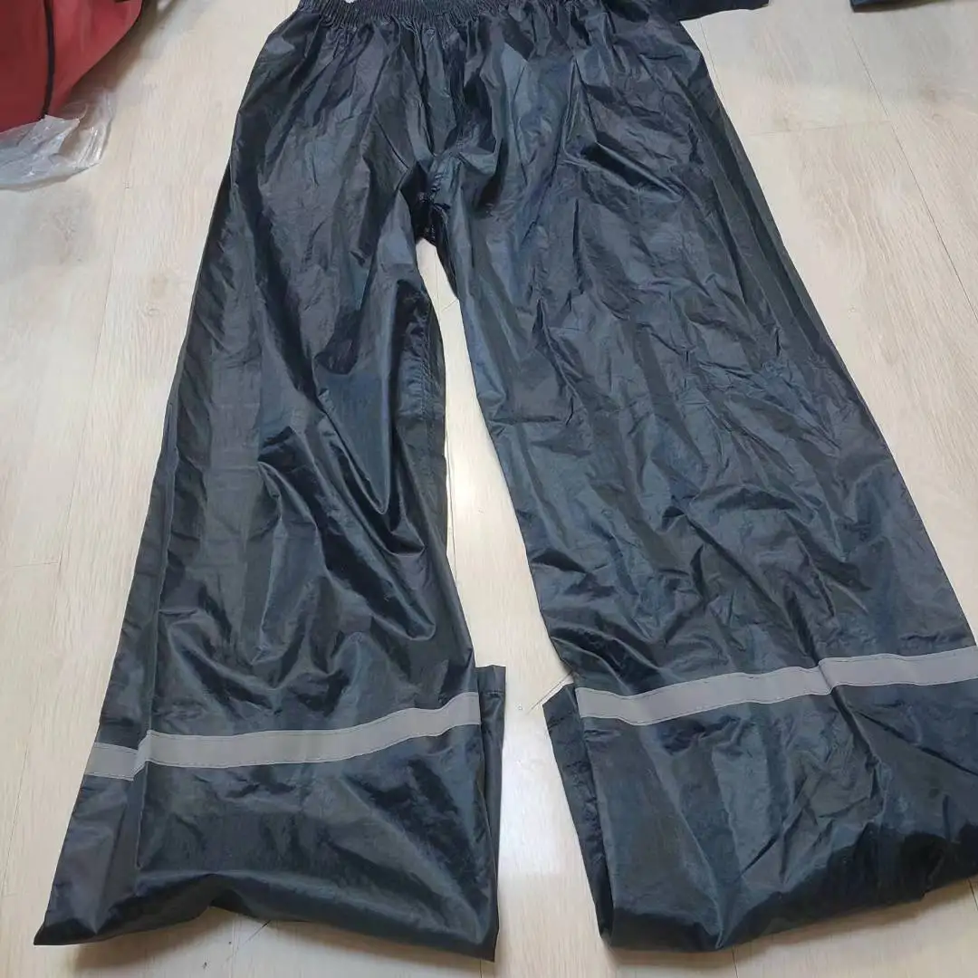 Fishing rain pants for adult foldable black