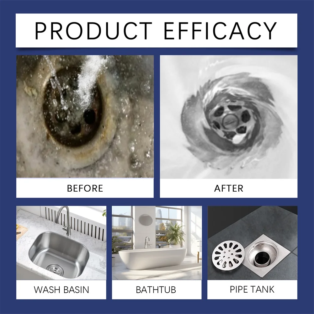 قوية استنزاف نظافة مسحوق المرحاض الأنابيب المجاري التجريف كلوسيستول للحمام #1