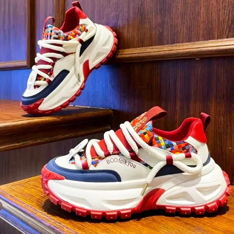 

Мужские кроссовки, повседневные кроссовки на толстой подошве для мужчин, износостойкие весенне-осенние мягкие и удобные модные нескользящие кроссовки