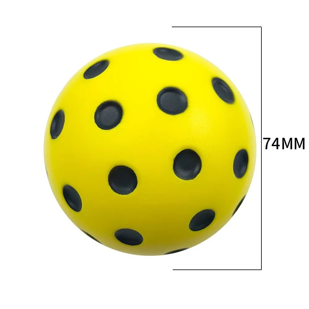 1pc 74mm Silent Pickleball Ball, Soft Wear-Resistant Training Pickleball