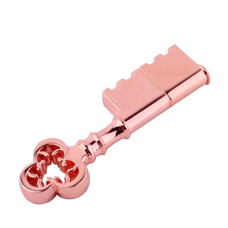 

JASTER Copper Key USB Flash Drive 128GB Plum Blossom Memory Stick 64GB Creative gift Pen Drive 32GB Mini Metal USB Stick 16GB 8G