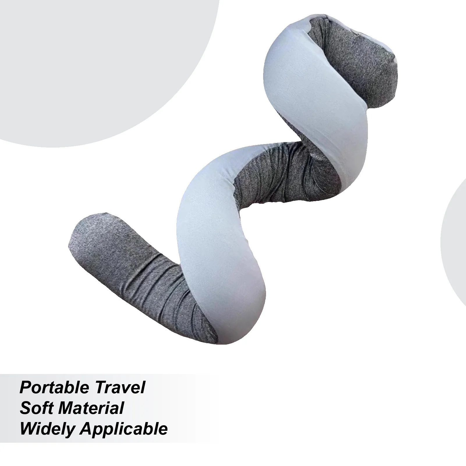 

Дорожная подушка, регулируемая спираль S-образная подушка, моющаяся компактная дорожная подушка для домашнего офиса, поездок на автомобиле, самолетов, поездок на дорогу