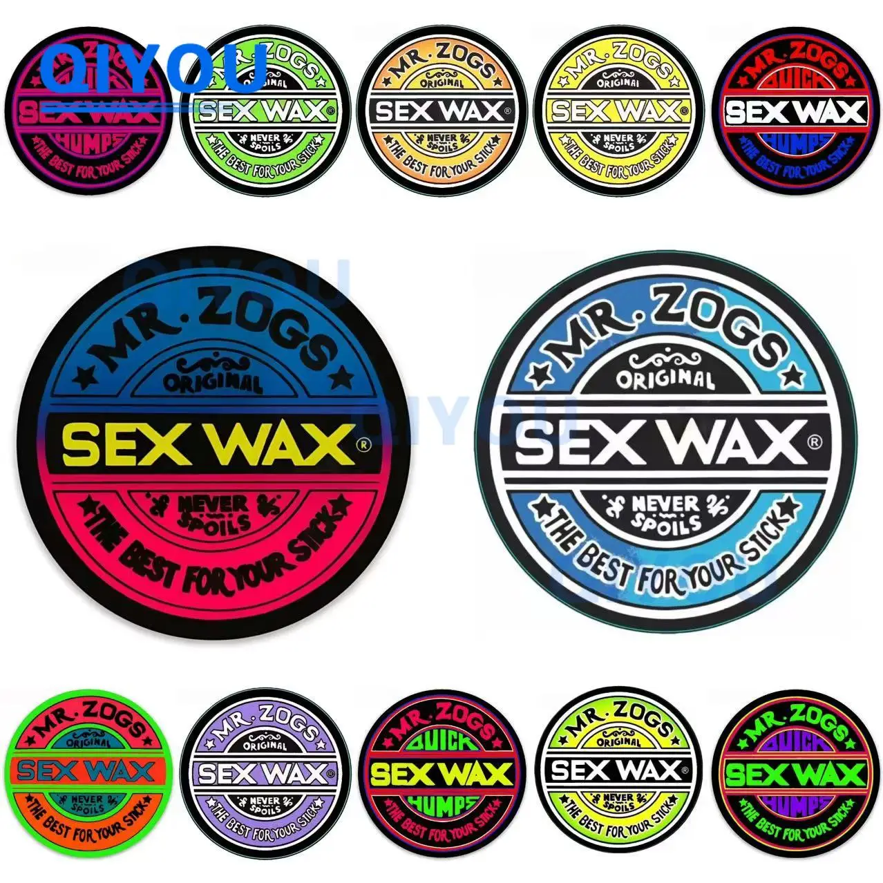 ملصقات السيارات الإبداعية الدائرية المصنوعة من الشمع الجنسي من Zog مناسبة لملصق PVC المقطوع على حقائب الزجاج الأمامي للسيارة #1