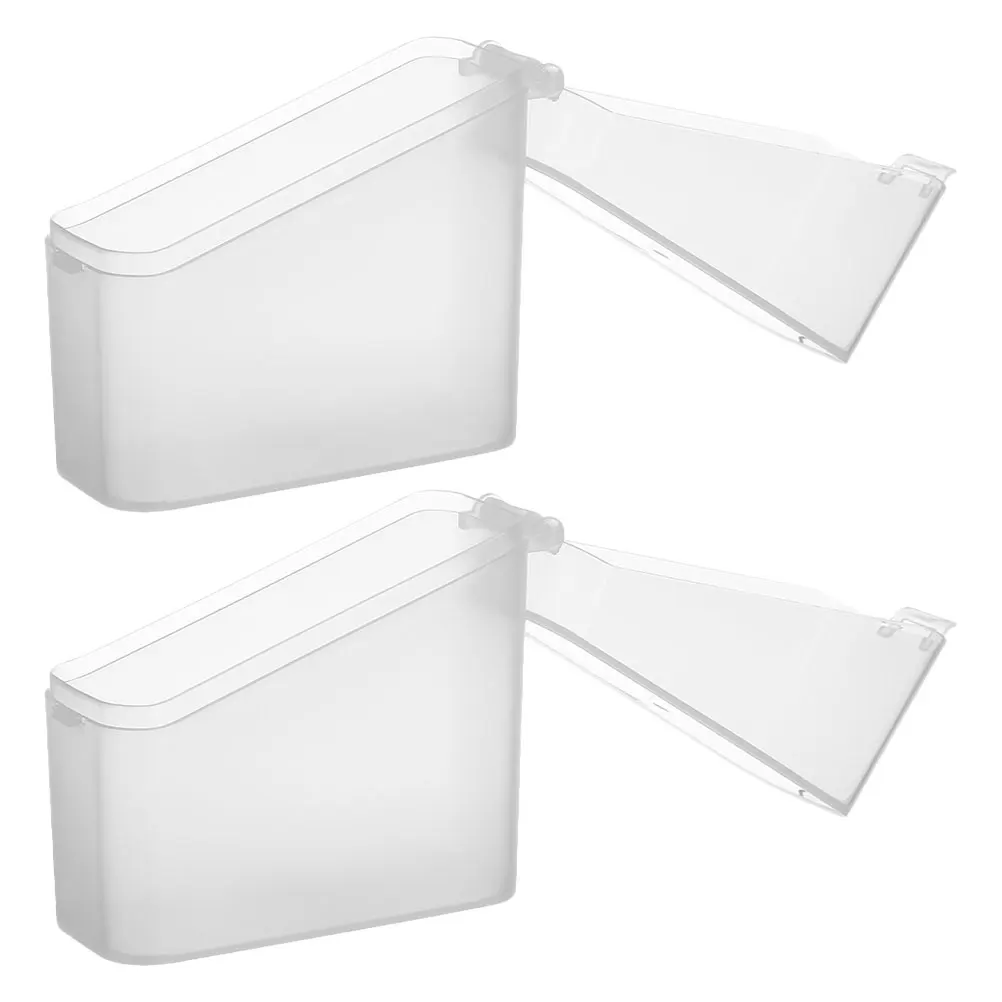 

2 Pcs Crisper Cheese Storage Container Fridge Organizer Sliced for Holder Tea Bag Small Boxes