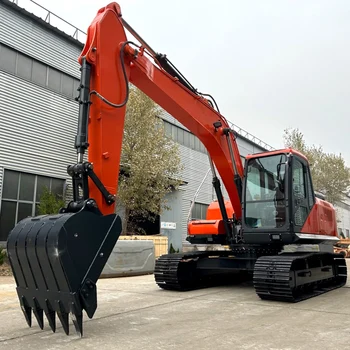 Maßgeschneiderte Grabengraben, kleiner Bagger, 16-Tonnen-Raupen-schleppbare Benzin-Mikro-Erdbewegungsmaschinen, Minibagger