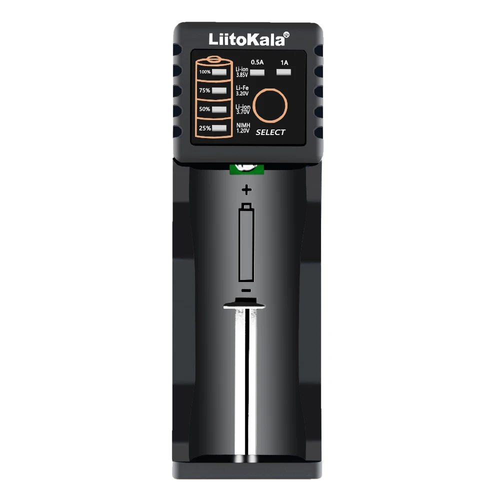 LiitoKala Lii-100B Lii-100 18650 ładowarka do 26650 16340 RCR123 14500 LiFePO4 1.2V Ni-MH ni-cd 5V 1A USB inteligentna ładowarka