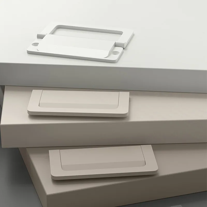 American Style Recessed Hidden Cabinet Handle Minimalist Embedded Flush Pull For Drawer Wardrobe Tatami Interior Door