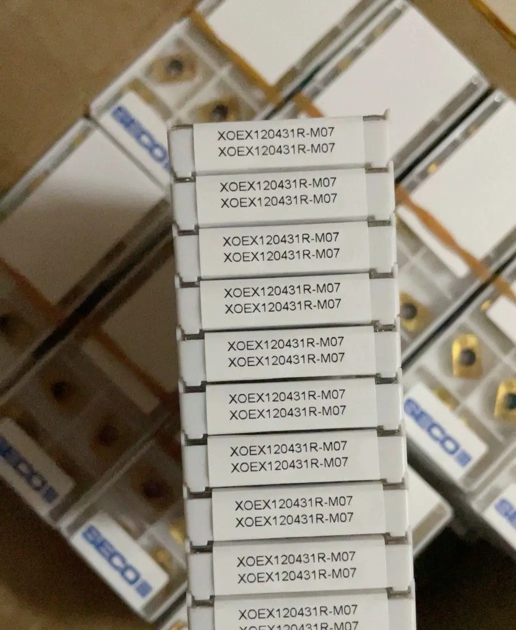 

Hard alloy cutting blades XOEX120431R-M07,MS2050