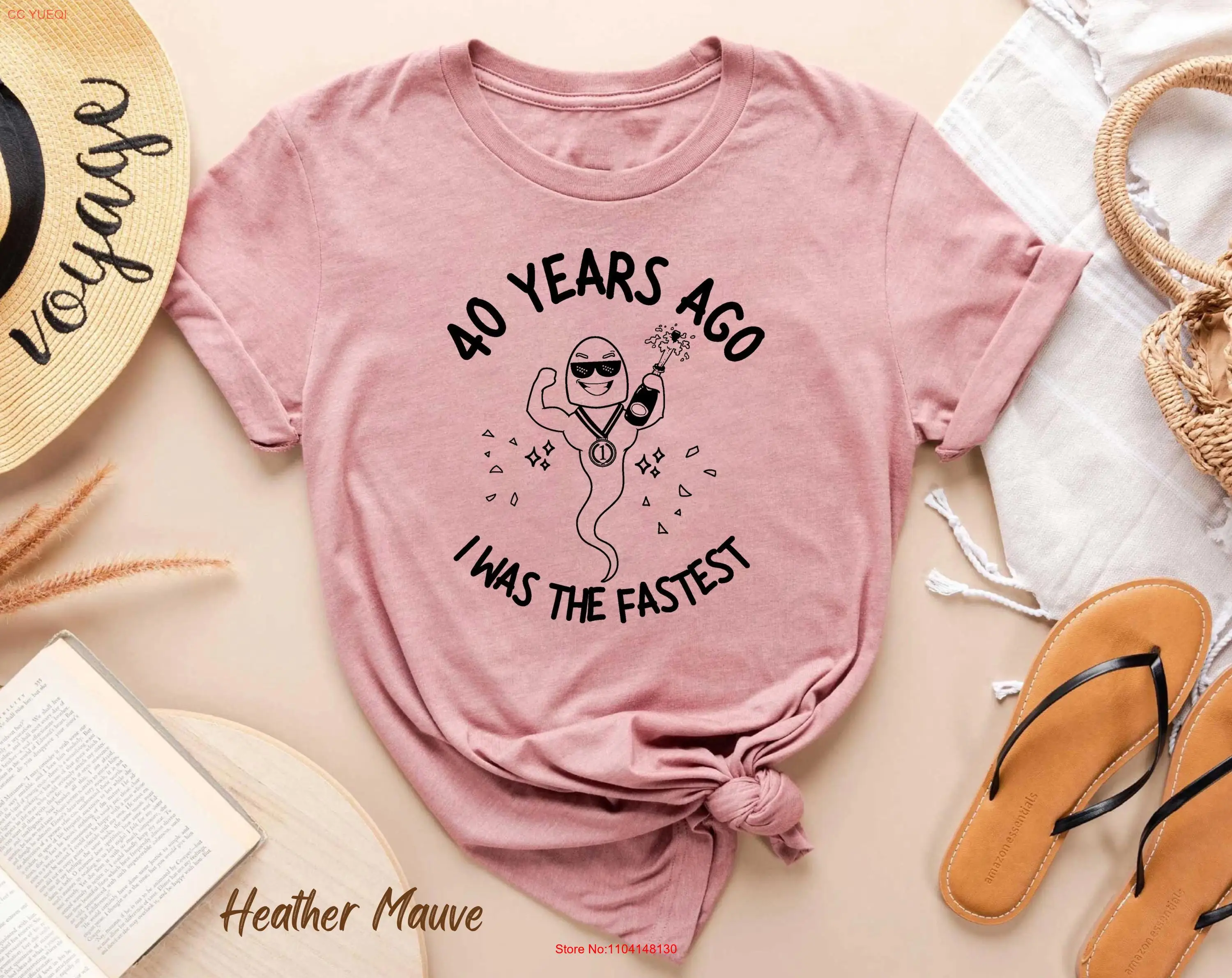 

Funny 40th Birthday T Shirt I was the FastesT Forty Party long or short sleeves