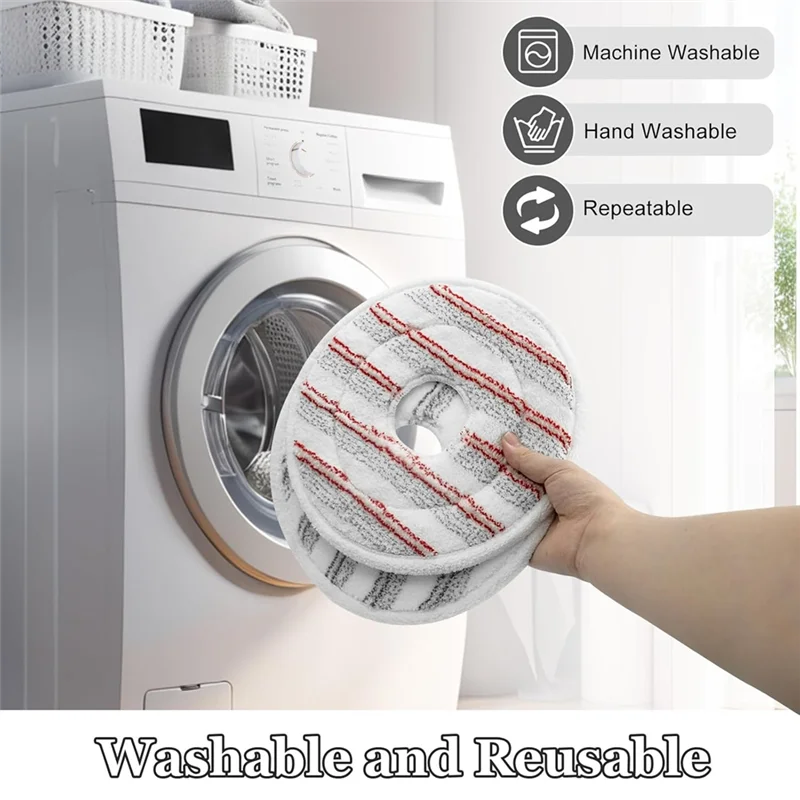 N85R-Microfiber Mop Pads Replacement For Vileda Clean Spin Mop Head Refills Washable Head Mop For Cleaning Floor