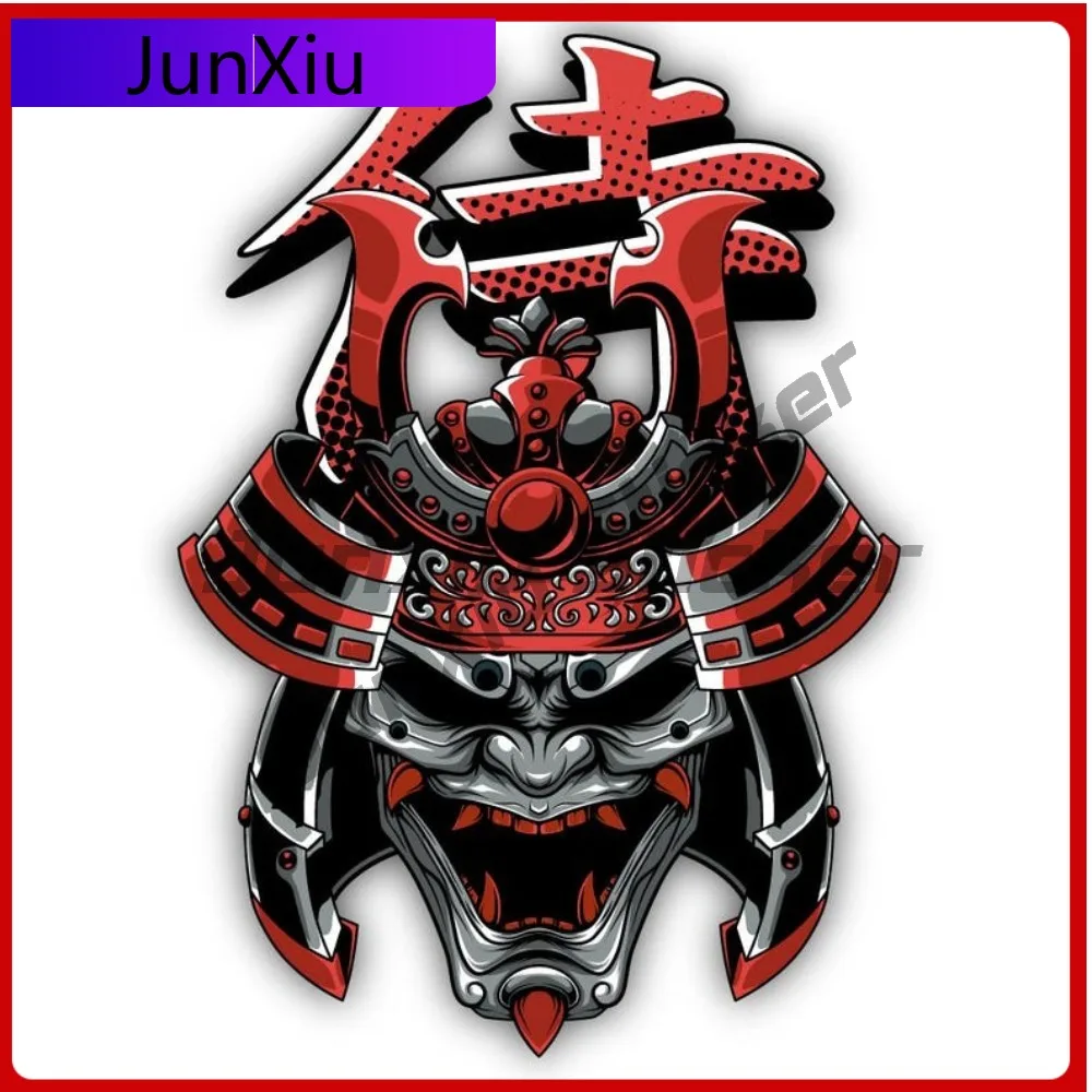 Japanese Samurai Trendy Boat Fade Resistant Sticker Vinyl Resistant Vinyl Unique Anti Scratch Oni Waterproof UV Mask Window