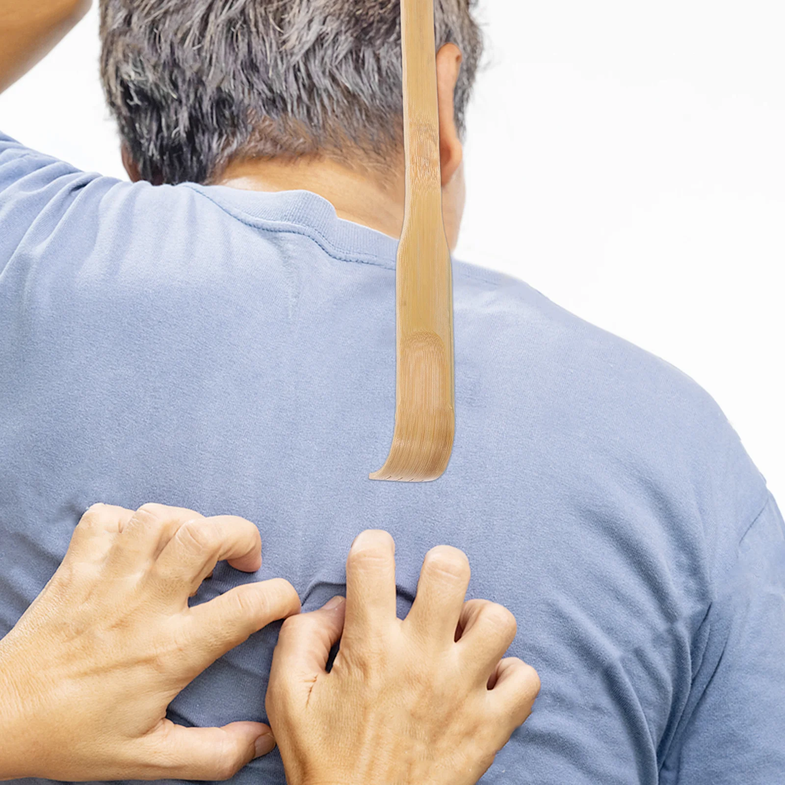 2 قطعة مقبض طويل الخيزران الظهر هرش الخشب الجسم أداة تدليك المحمولة خدش الإغاثة لكبار السن الكبار راحة دائمة