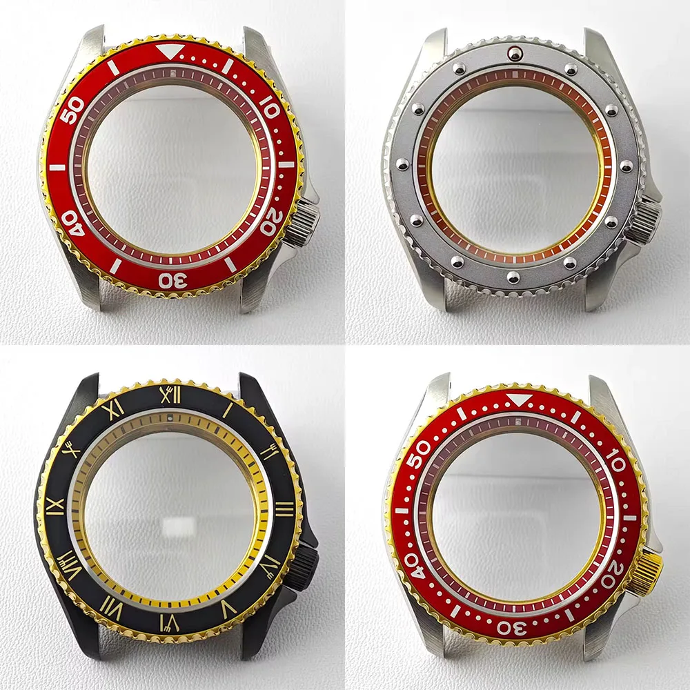 

40mm SKX007 ‘One Piece’ Watch Case Waterproof Jubilee Sapphire Glass Stainless Steel NH34 NH35 NH36 Movement Watch Accessories