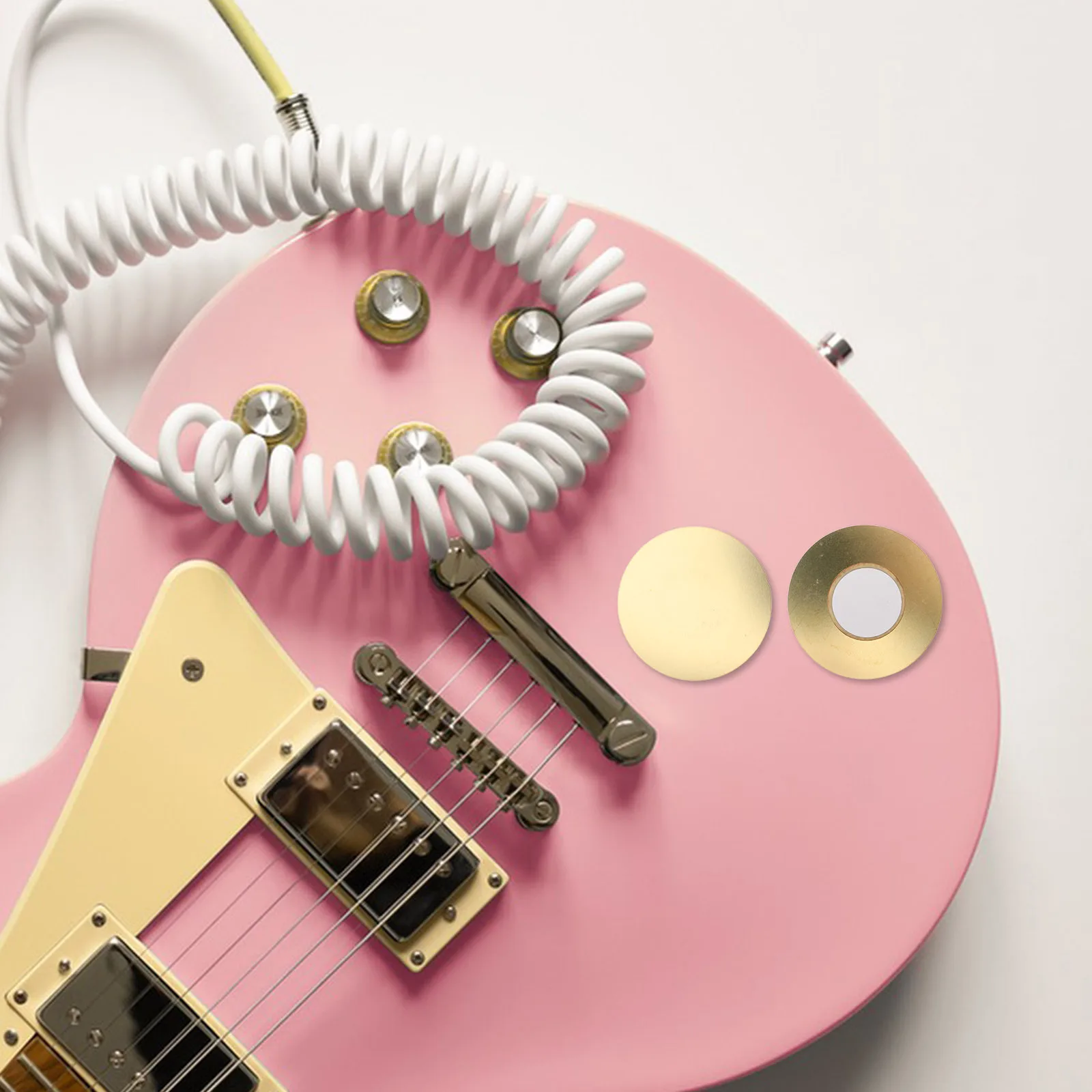 10 個ドラムトリガーセンサーブザードラムピックアップ銅ベースディスクアコースティックピックアップトランスデューサーマイクギター楽器用 50 ミリメートル