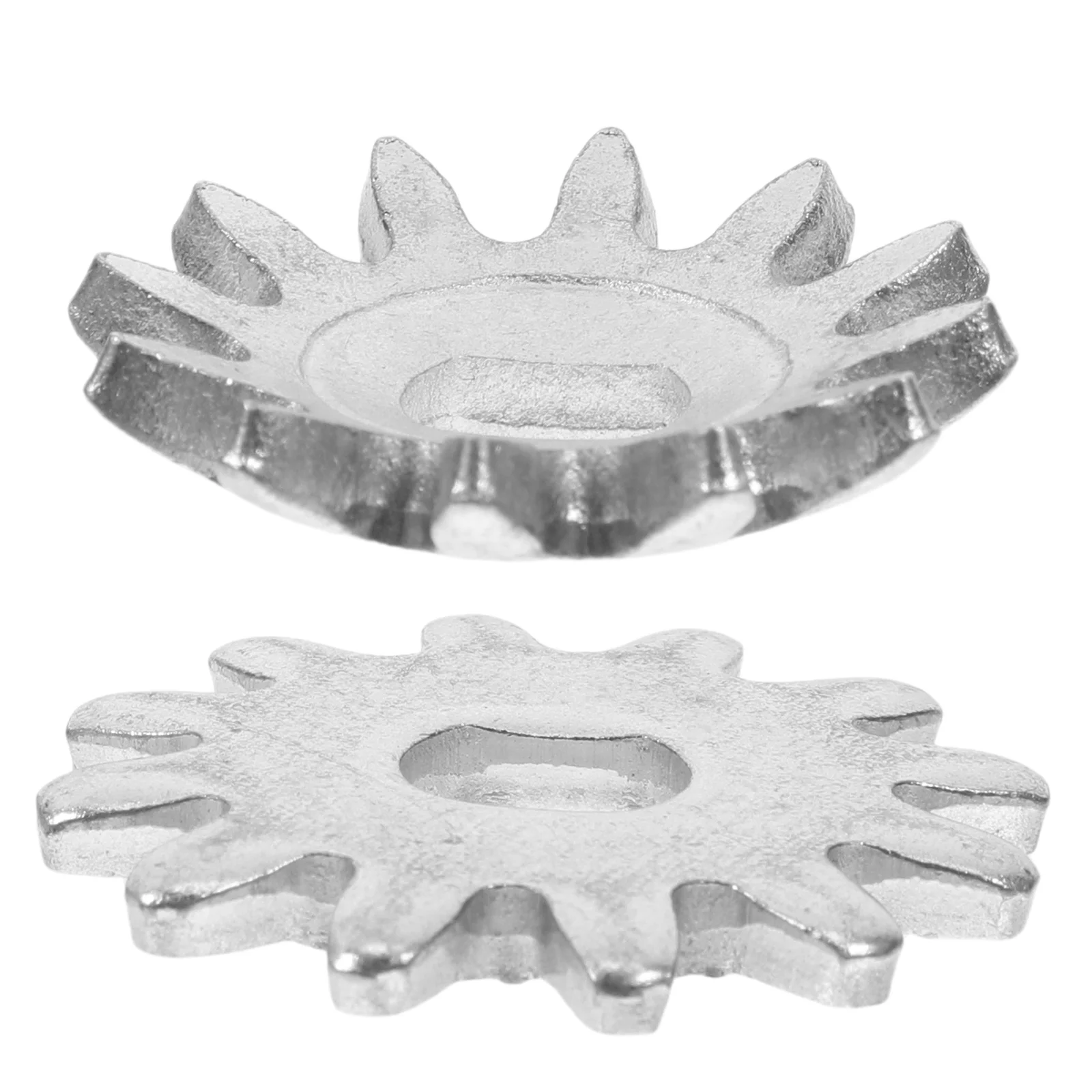 

2Pcs Hydraulic Jack Repair Gear Kit Silver Metal Horizontal Small Gear Handle Grip Car Jack Replacement Parts Accessories