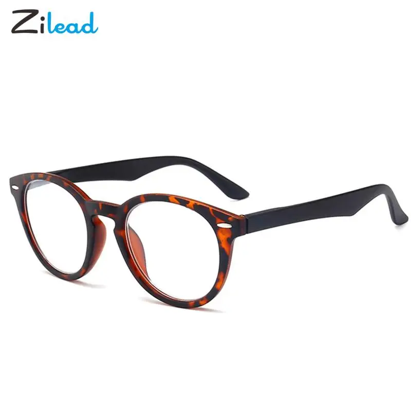 

Zilead Vintage Leopard Reading Glasses Women Men Retro Oval Frame Presbyopia Eyewear Computer Hyperopia Eyeglasses +1+1.5+2 to+4