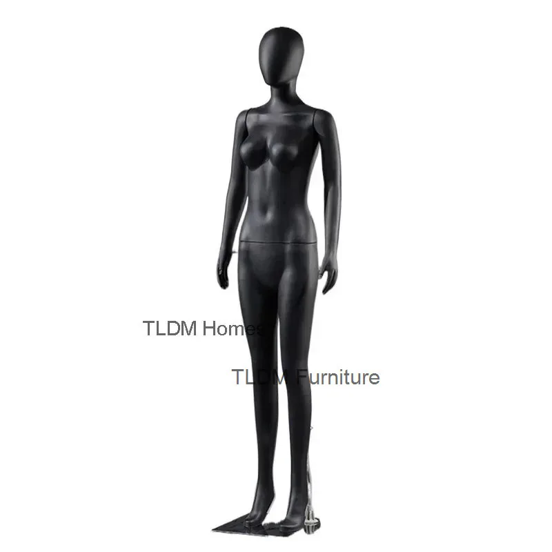 

Black Gold Face Hollow Model Prop Female Full Body Plastic Mannequin High-end Women's Clothing Shop Display Stand Clothes Dummy