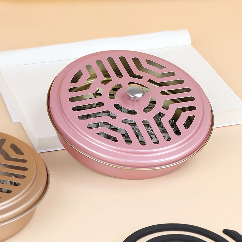 Indoor Metal Round Rack Plate Heat Resistant Anti Deformed Mosquito Coil Holder