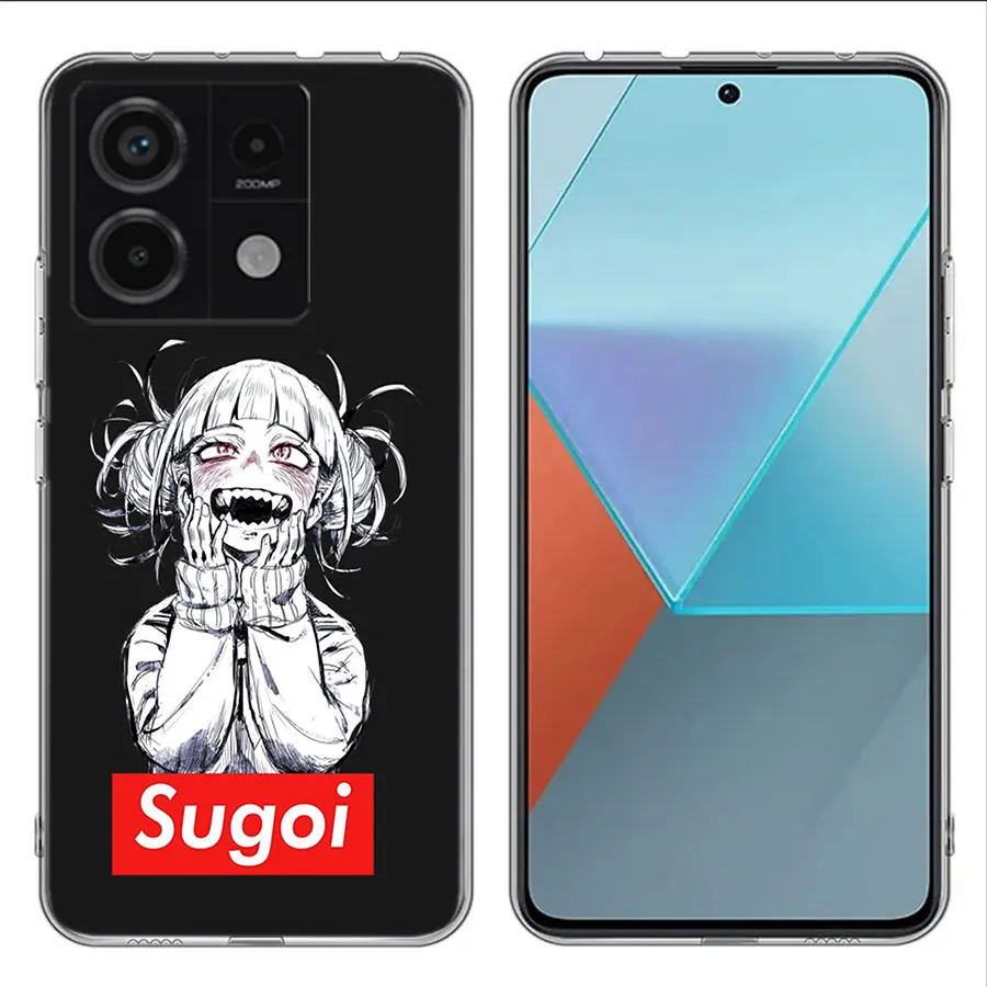 Sugoi Senpai Anime Waifu Clear Phone Case For Xiaomi Redmi 12 12C 10 10A 10C 9 9A 9C 9T Note 13 12 Pro + 12S TPU 8 8A 7 7A Patte