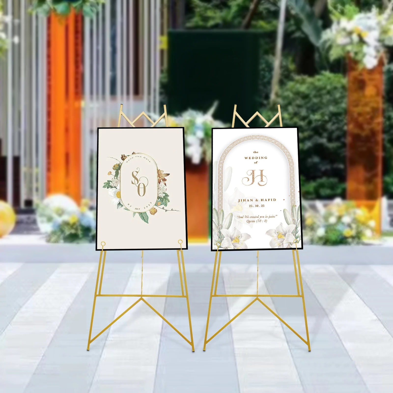 2 Buah Penyangga Pajangan Loga - Wedding Support ulasan dan harga
