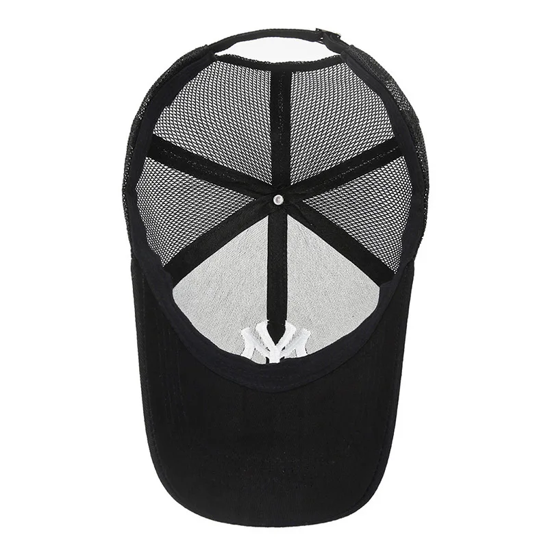 New Summer Unisex Women Men Baseball Caps Male Female Breathable Mesh Snapback Hats Black Casual Sport Hats Cap For Women Men