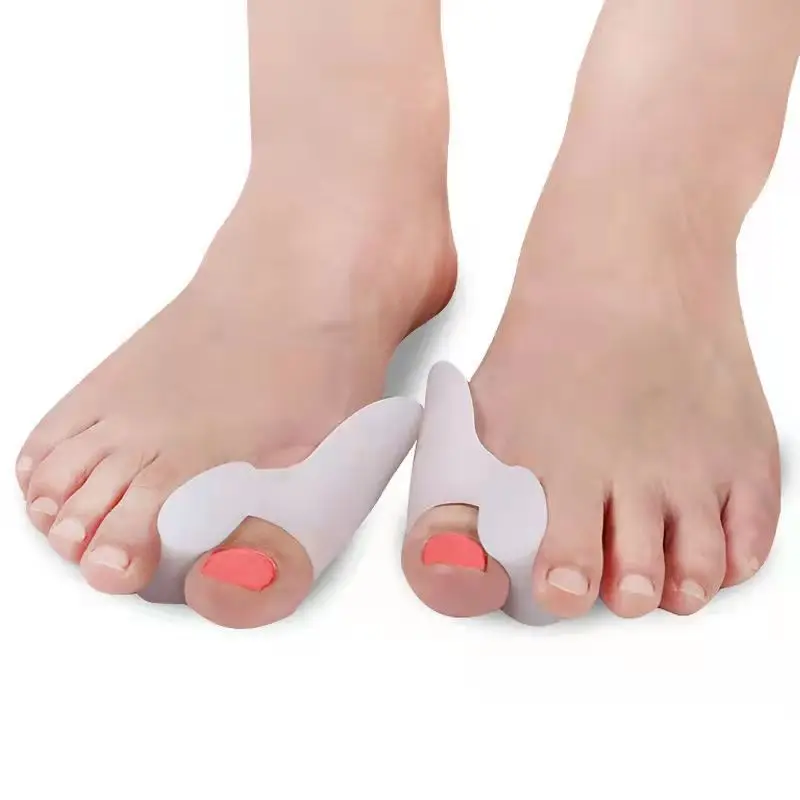 2pcs=1Pair Gel Foot Care Tool Bunion Corrector Bone Big Toe Protector Hallux Valgus Straightener Toe Spreader Pedicure