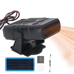 Electric Heater Powered Solar Panel Sunlight Winter Drying and Heating Protable Outdoor Camping Car Pets Warmer