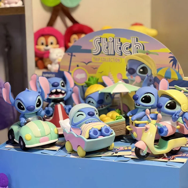 

Disney Stitch Trip Series Blind Box Lilo & Stitch Figure Doll Toy Desktop Ornament Doll Cute Stitch Model Kids Gift