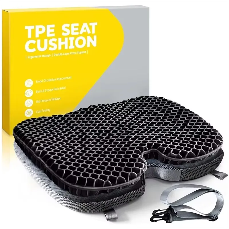 

Офисный стул, охлаждающая подставка из ТПЭ, силиконовая автомобильная подушка для инвалидной коляски из ТПЭ, дышащая удобная гелевая подушка для сиденья