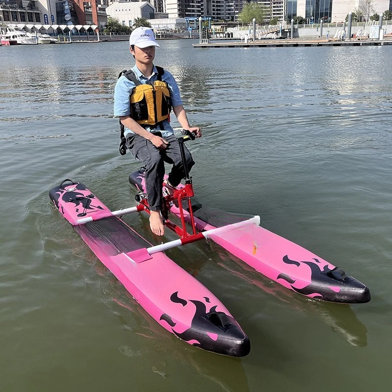 

Single water inflatable bicycle, scenic spot sightseeing cruise pedal boat