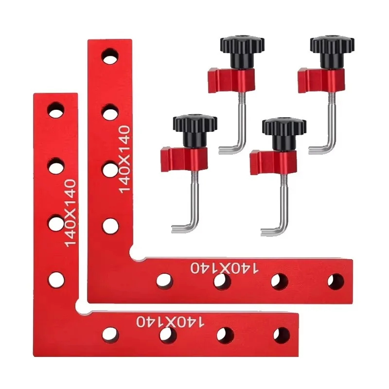 Woodworking right-angle clamp auxiliary positioner, right-angle fixing clamp 90-degree panel fixing clamp tool