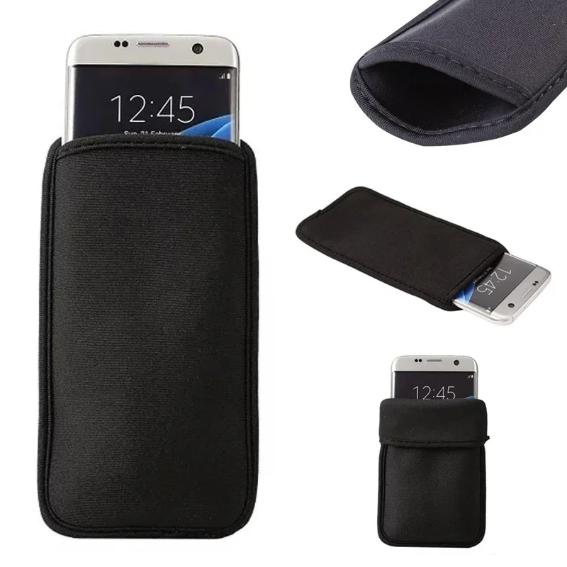 Miękka, elastyczna torba na telefon z neoprenu do Samsung Galaxy S22 Ultra S21 S20 S23 S24 Plus Note 20 Ultra Note 10 Plus Sleeve Case