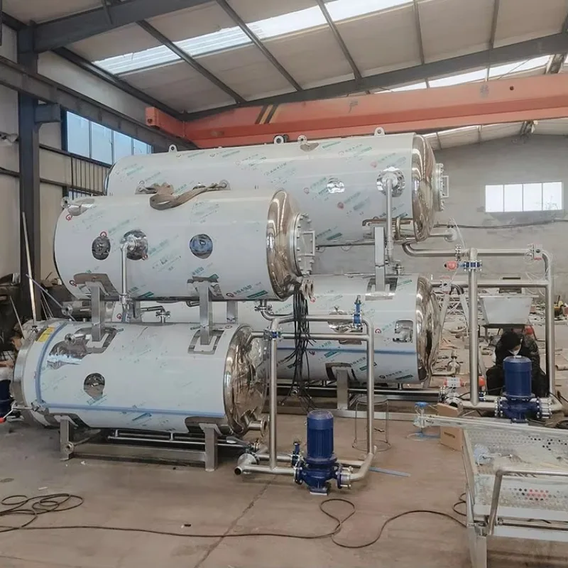 Industrial Canning Retort Sterilization Machine Automatic Water Bath Autoclave For Ready Meal Sausage Jarred Food