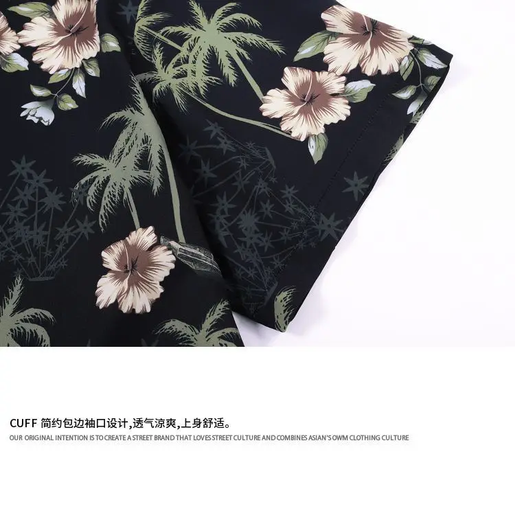 New Summer Beach Flower Shirts For Women Men Punk Hip Hop POLO Collar Blouse Streetwear Harajuku Loose Tops 2024 New