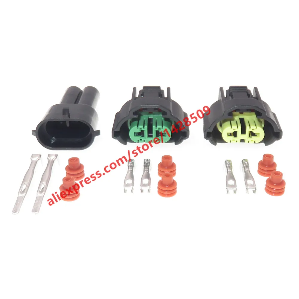 1 Juego de Conectores Automotrices Hembra Sumitomo 6189-0935 de 2 Pines, Equivalente para Aplicaciones Japonesas IAT MAT, Mazda, Toyota, Faros Antiniebla