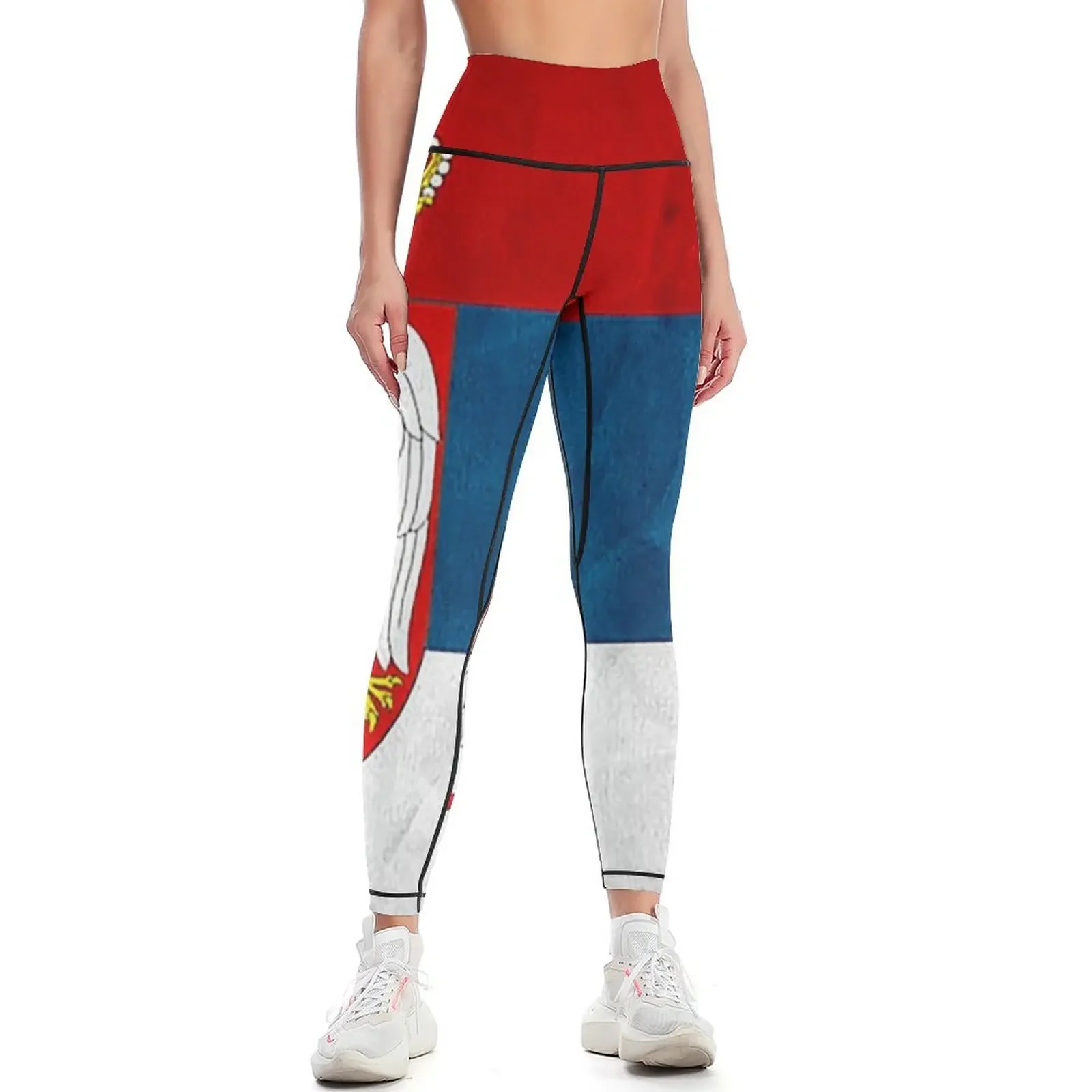 

Serbian flag Leggings workout shorts sports tennis for gym pants Sports pants for Womens Leggings