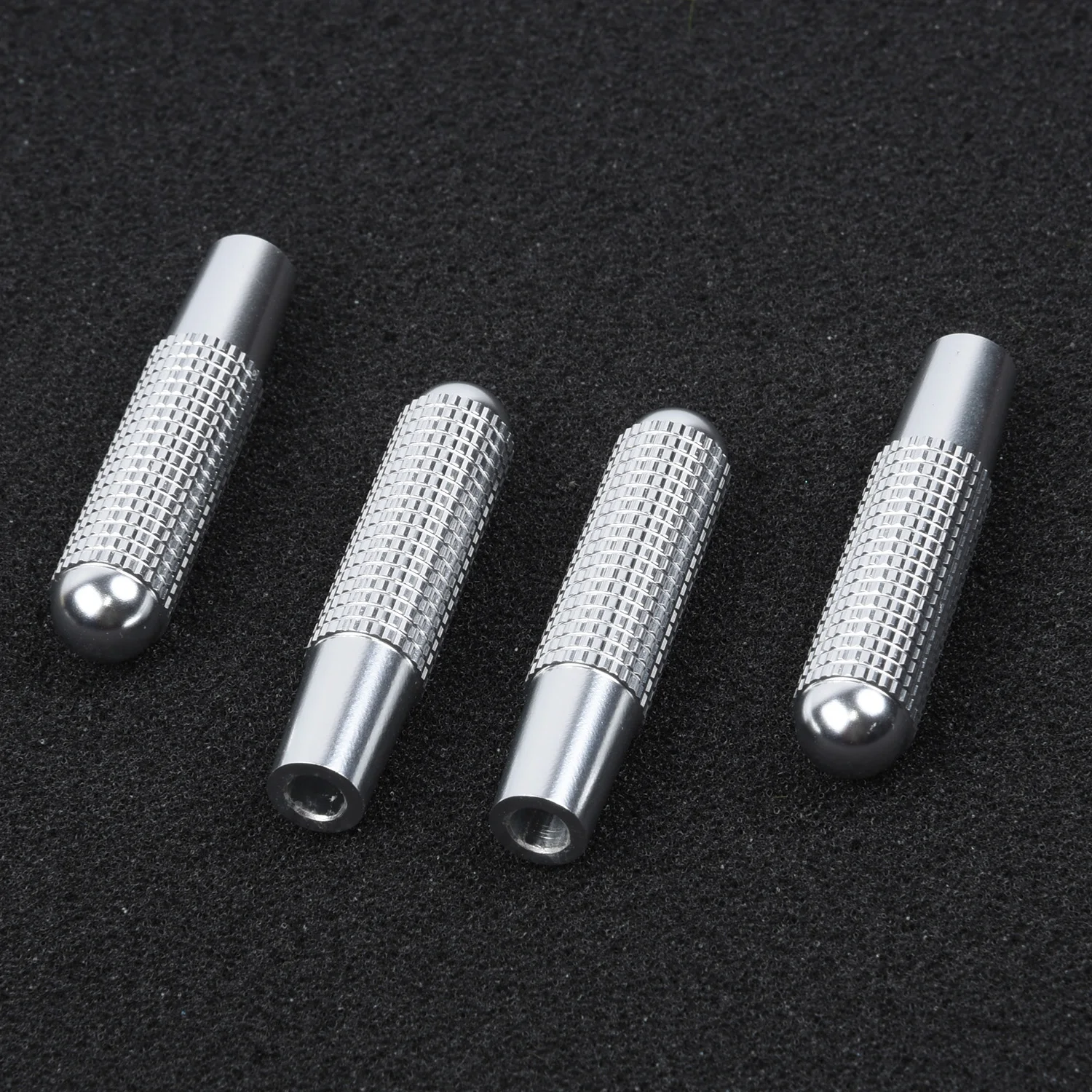 4pcs Car Door Lock Pin Knob Trim Ring For Mercedes Benz C Class W205 2015 2016 / GLC Class X253 2015 2016 / E Class W213 2016