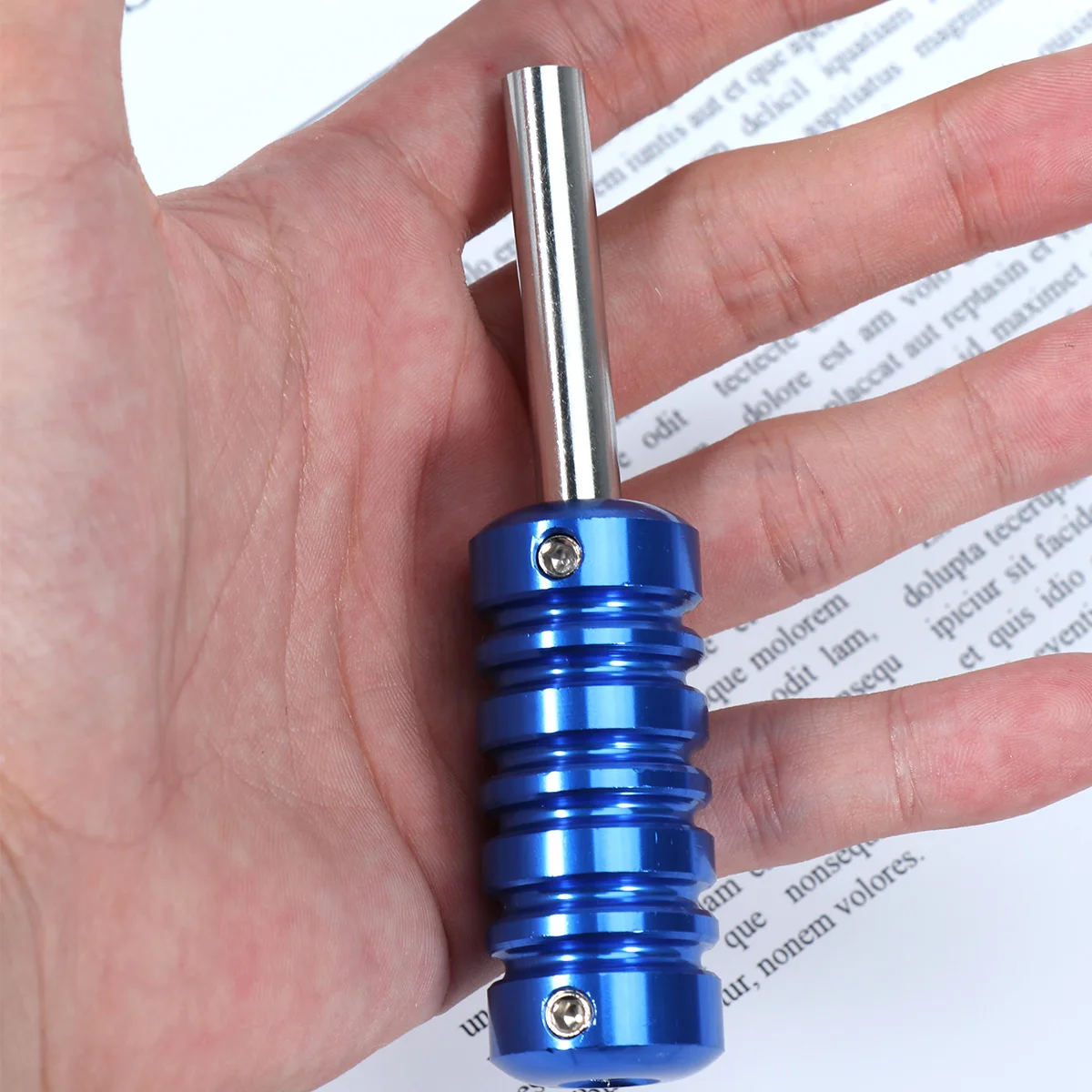 

1pc Aluminum Tattoo Machine Grip For Shader Liner Eyebrow Lightweight Anti-Slip Handle Tube Compatible With Electric Needles