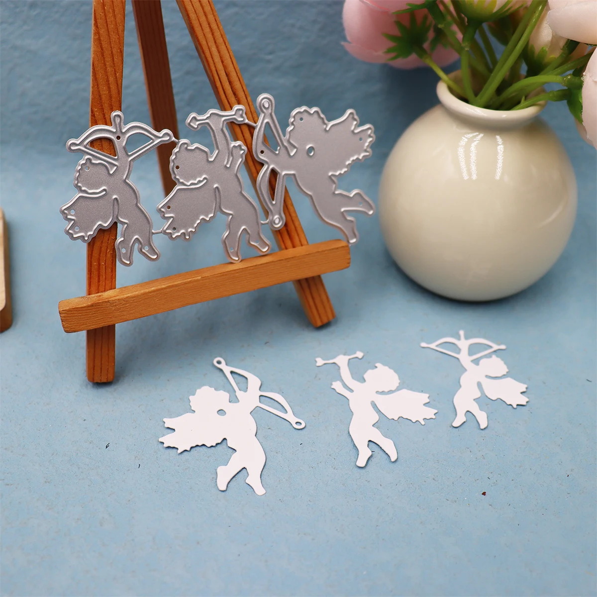 Angel Kids Archery Metal Knife Die Scrapbook Greeting Card Handbook Craft Making Tools Die Cutting 2024 New Arrival