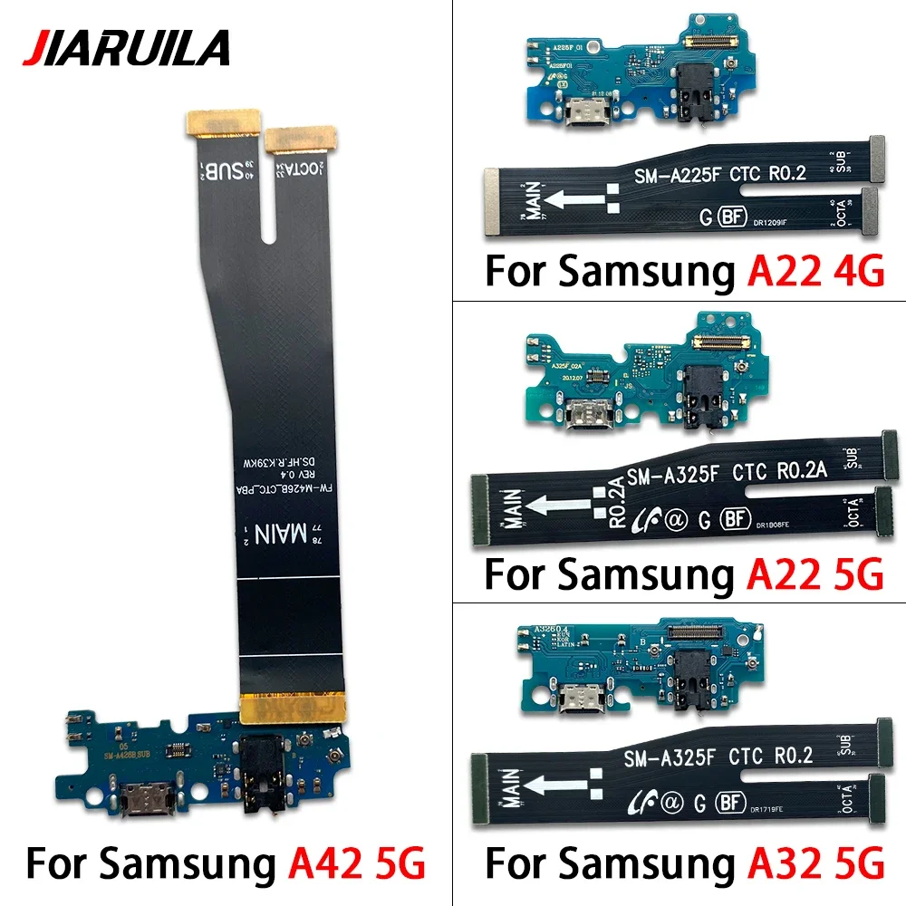 

20Pcs, USB Fast Charging Charger Main Motherboard Flex Cable For Samsung A22 A32 A42 4G 5G A225F A226 A336 Dock Connector Board