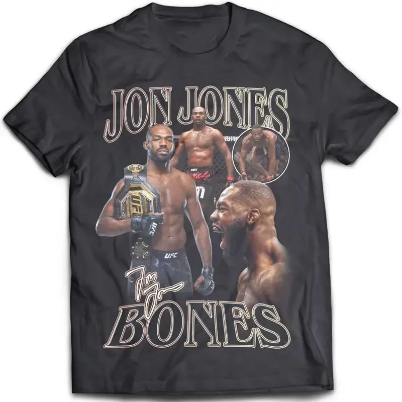 Rare Jon Jones Men Black All Size 7D986 T shirt