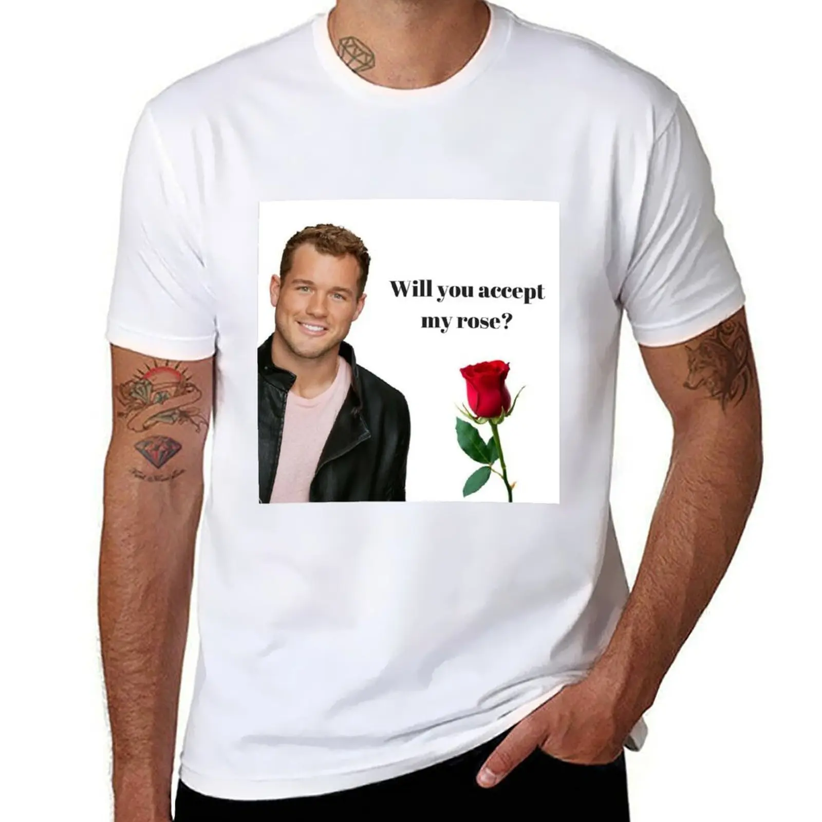 

Colton Underwood T-Shirt man t shirts high quality luxury brand cotton t shirts man 100% T-Shirt