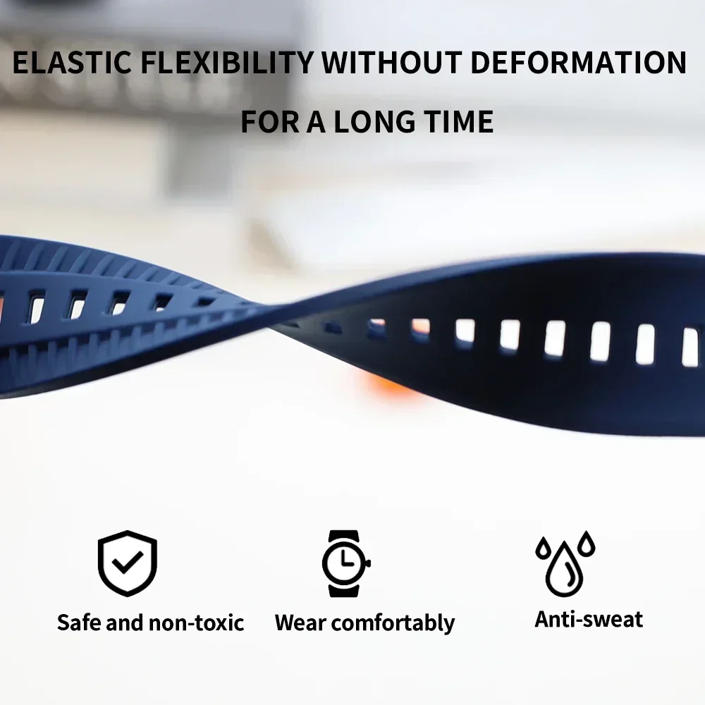 สายซิลิโคนสําหรับ Apple Watch Band 45 มม.41 มม.44 มม.40 มม.42 มม.38 มม.สร้อยข้อมือกีฬาสําหรับ iWatch Series 9 8 7 6 5 SE 4 3 2 Ultra 49 มม.