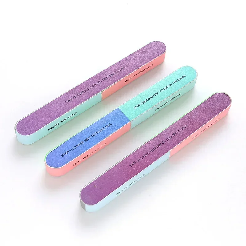 

10Pcs/lot 7 Sides Polishing Nail File Sanding Professional Buffer Block Durable Pedicure Buffing Polish File Nail Art Tool