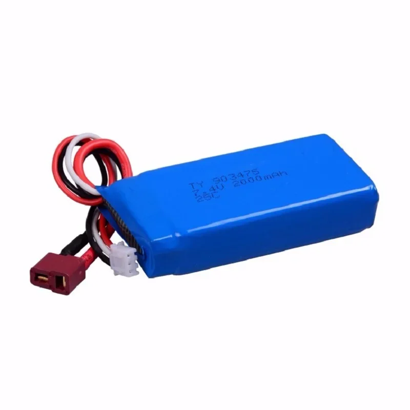 

7.4V 2000mah Battery for Wltoys 12428 12423 L202 K959 RC Car Spare Parts Upgrade Accessories