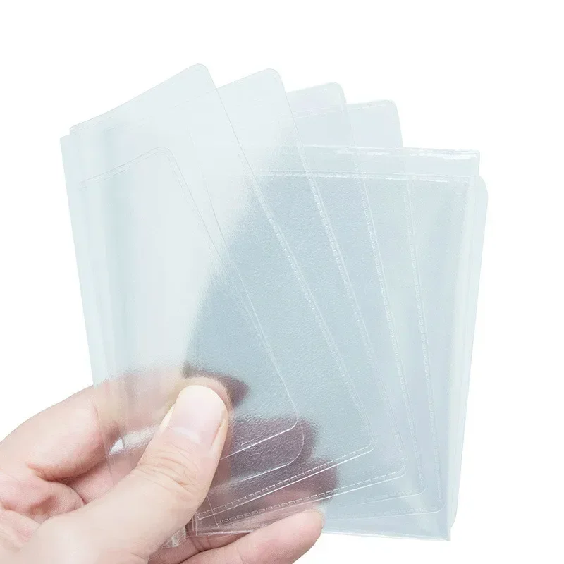 Plastic Transparent Inner Pages Pocket for Russian Driver License Cover Folded Film Belarus Documents Credit Card Holder