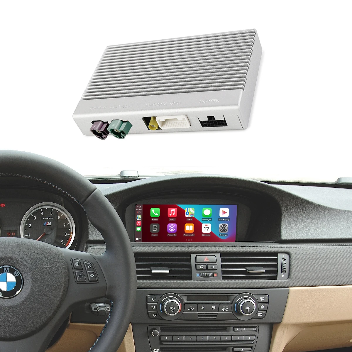 Road Top Head Unit Retrofit Smart Multimedia Interface Car DVD Monitor Wireless Carplay Module for CIC System X3 F25