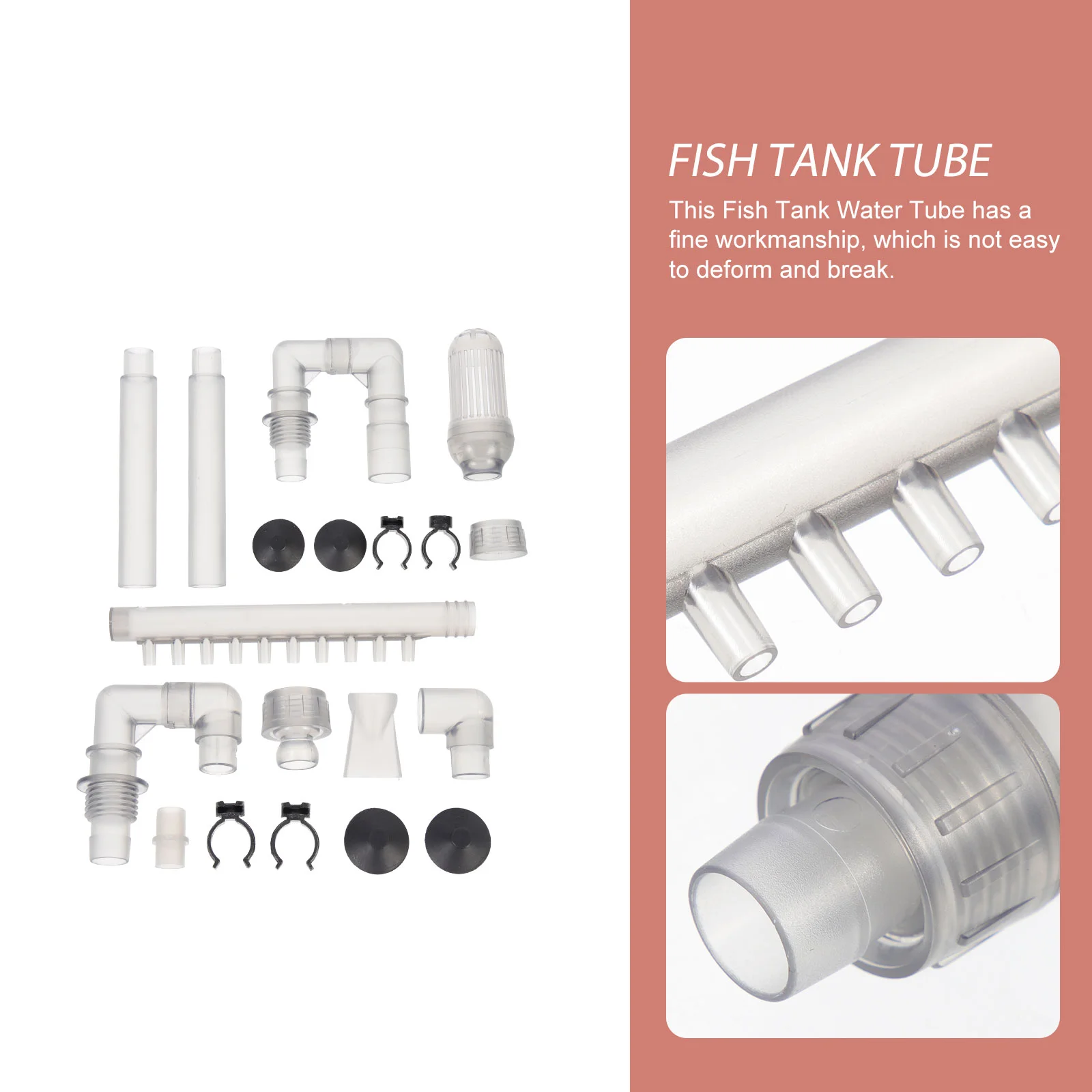 Hose Plumbing Fittings Water Inflow Fish Tank Filter Tubing Aquarium Tube Grey External Accessory