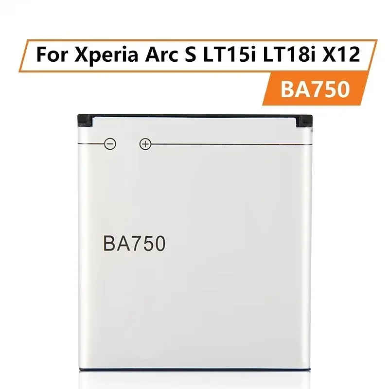 Production Date 2024 Rechargeable Battery For SONY Xperia Arc S LT15i X12 LT18i X12 BA750 1460mAh Phone Replacement Batteries